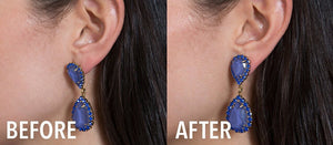 Earring Lifters for Stretched Earlobes